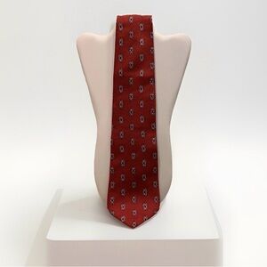 Chaps Ralph Lauren Men’s Silk Necktie EUC Red, Blue, White